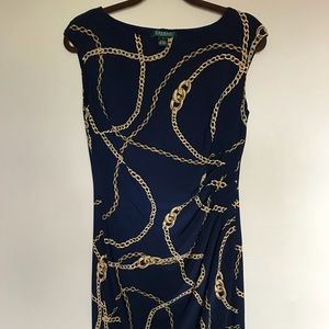 Ralph Lauren Cap-sleeve printed dress